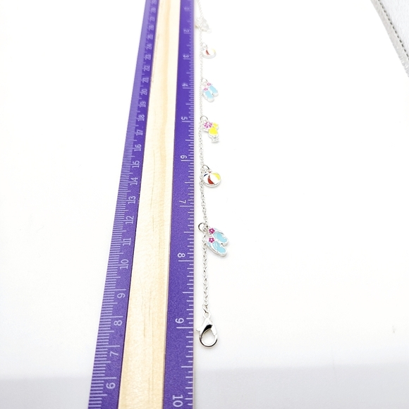 Beachy Anklet Ankle Bracelet Tropical Drink Sandals Beach Ball NWT - Picture 3 of 4